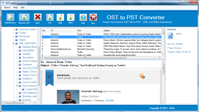 OST Converter Software screenshot